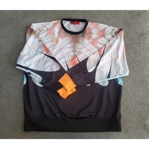 Vie + Riche black wave crew sweater 3xl